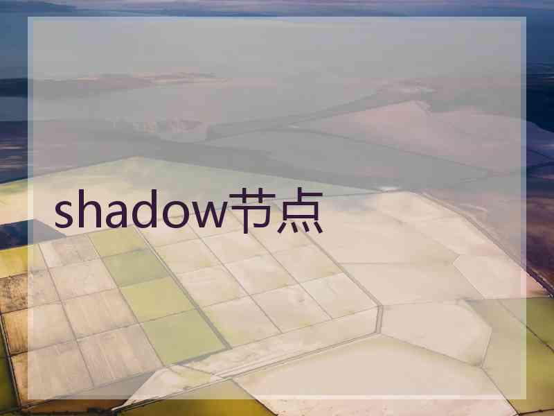shadow节点