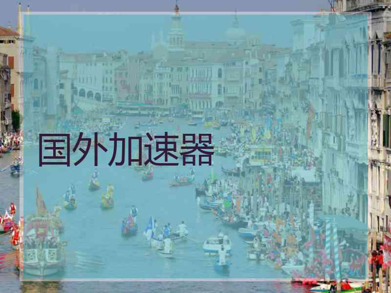 国外加速器
